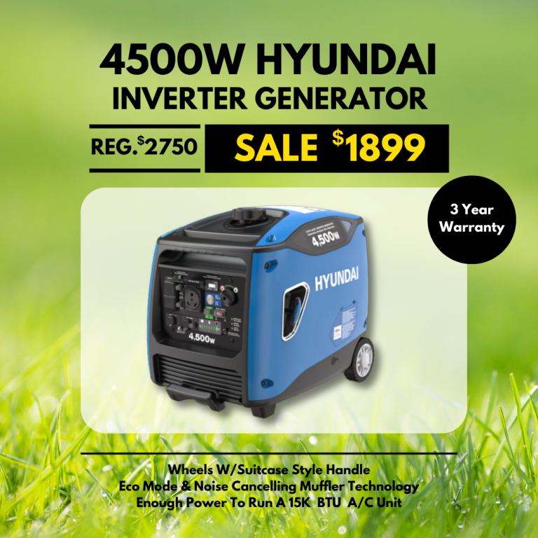 4500W Hyundai Inverter Generator