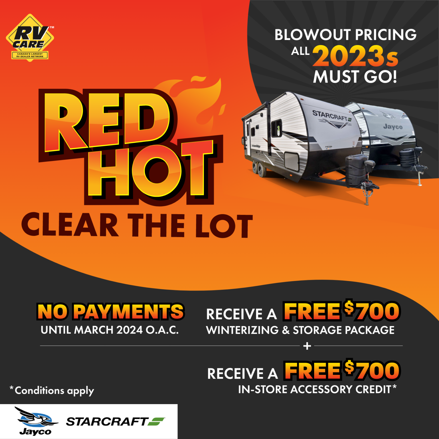 Red Hot Clear the Lot RV Sale
