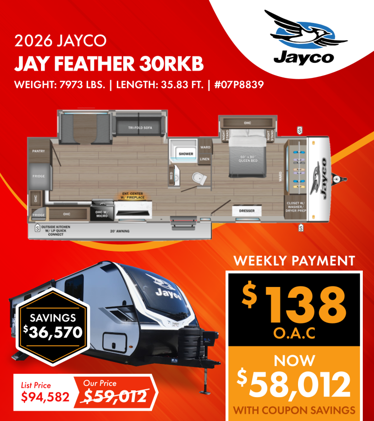 2026 Jayco Jay Feather 30RKB