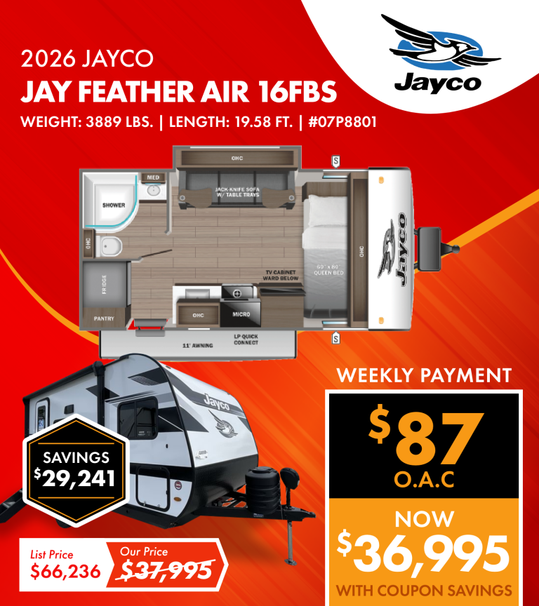 2026 Jayco Jay Feather Air 16FBS