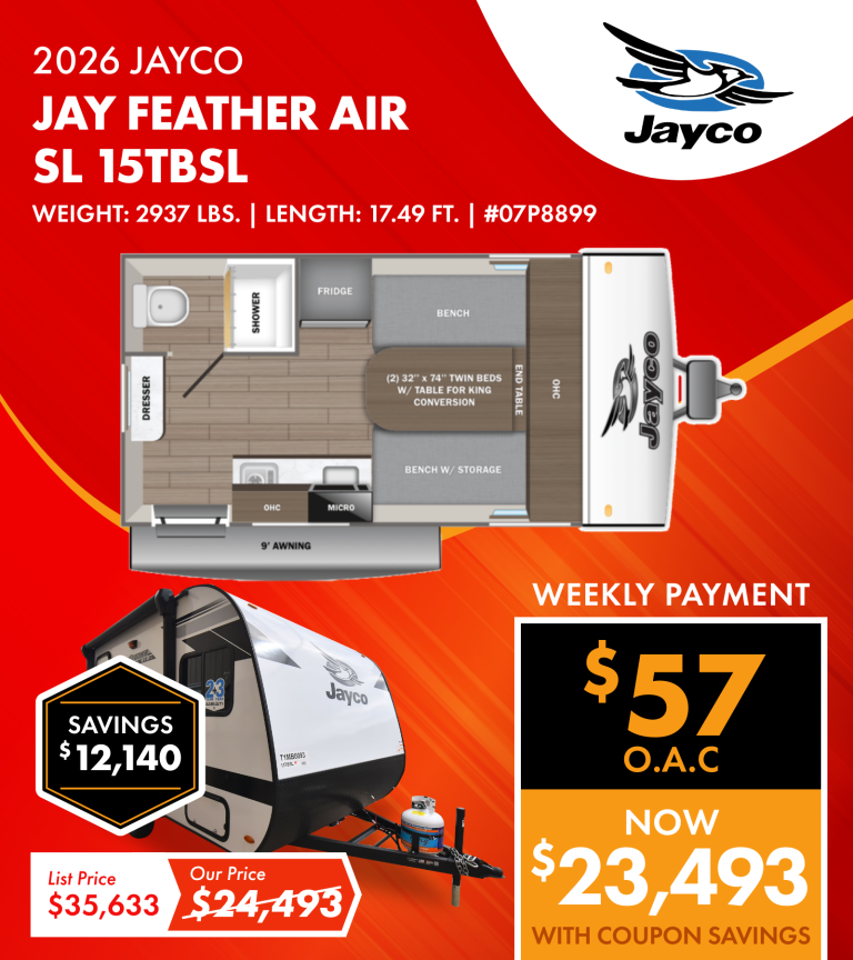 2026 Jayco Jay Feather Air SL 15TBSL
