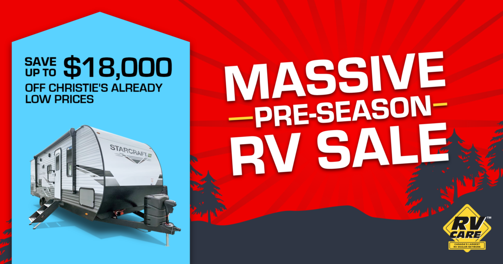 The Massive PreSeason RV Sale is on Now for a Limited Time!