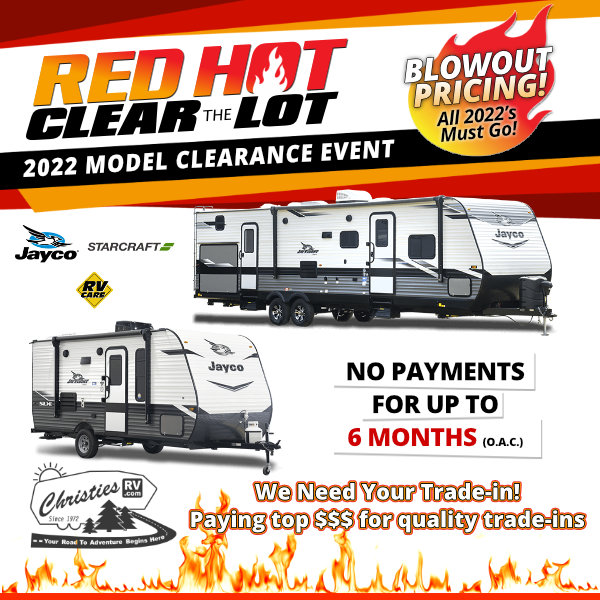 Red Hot Clear the Lot Event Ad