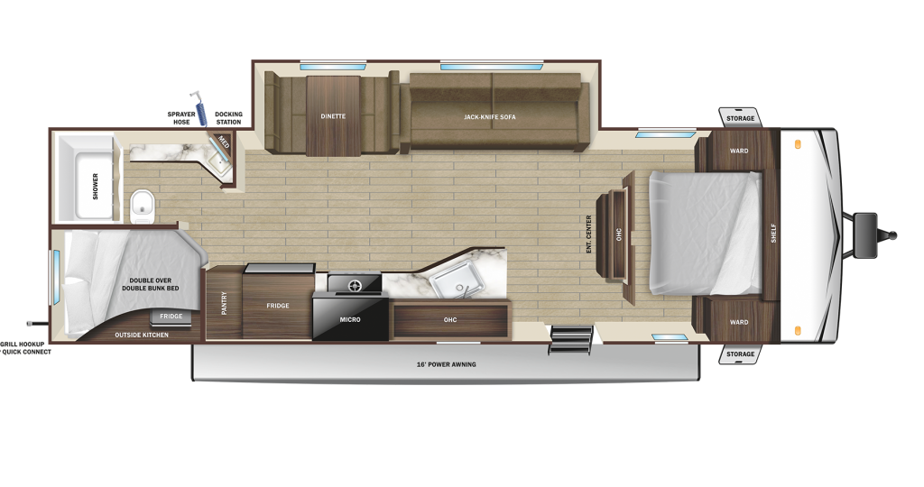 2025 Starcraft Autumn Ridge 26BHS Floorplan
