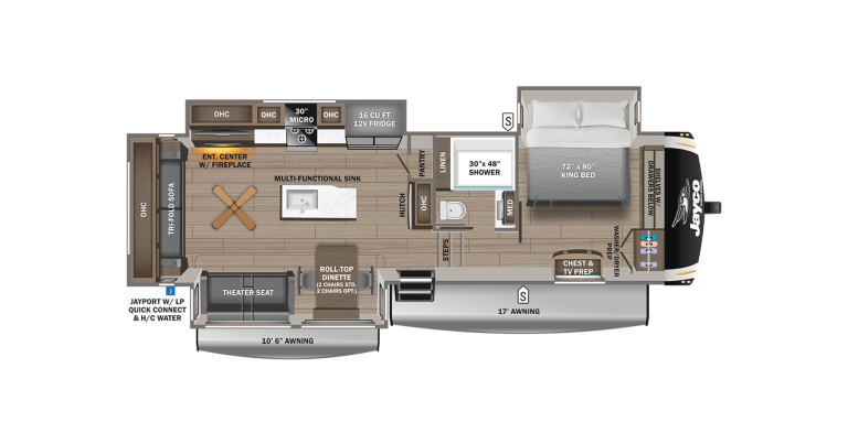 2026 Jayco Eagle FW 321RSTS Floorplan