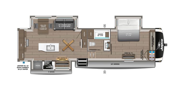 2026 Jayco Eagle FW 325MKTS Floorplan