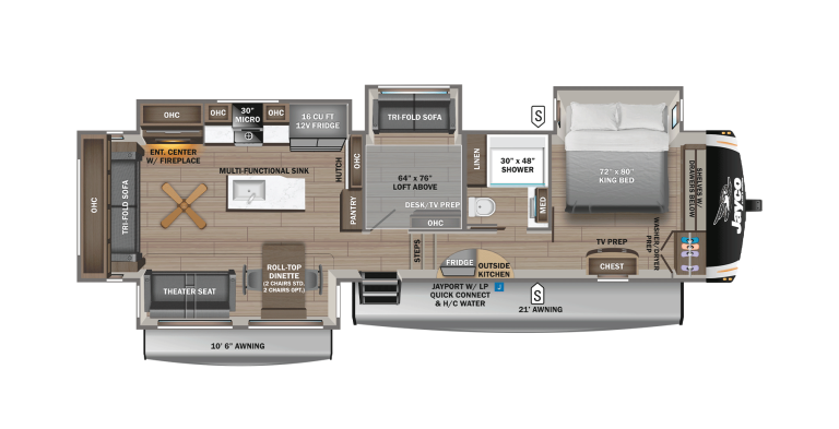 2026 Jayco Eagle FW 335MBQS Floorplan
