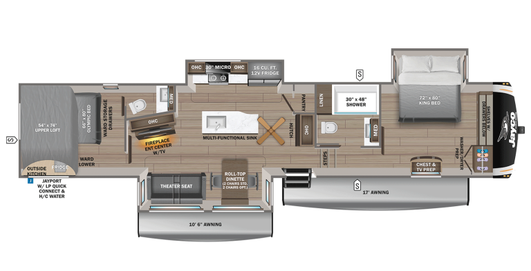 2026 Jayco Eagle FW 360DBOK Floorplan
