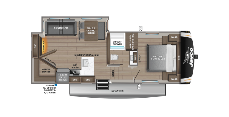 2026 Jayco Eagle HT FW 26REC Floorplan