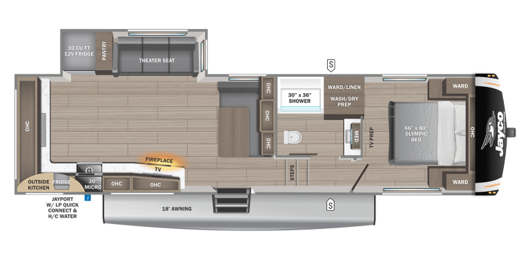 2026 Jayco Eagle HT FW 27MLC Floorplan