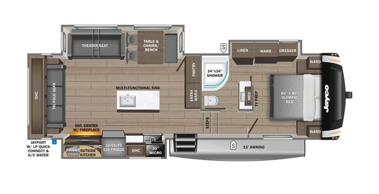 2026 Jayco Eagle HT FW 28CRT Floorplan