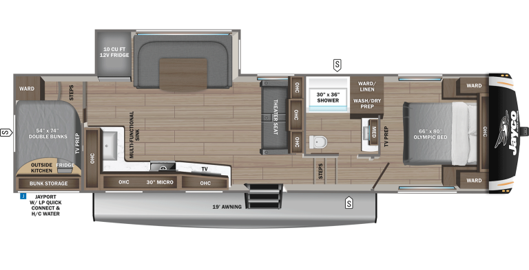 2026 Jayco Eagle HT FW 29DDB Floorplan