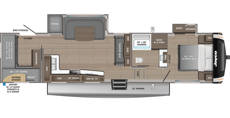2026 Jayco Eagle HT FW 31QCD Floorplan