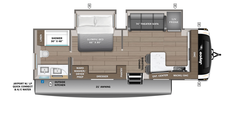 2026 Jayco Eagle HT TT 265FKDS Floorplan