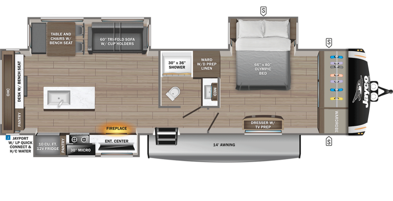 2026 Jayco Eagle HT TT 320MKTS Floorplan