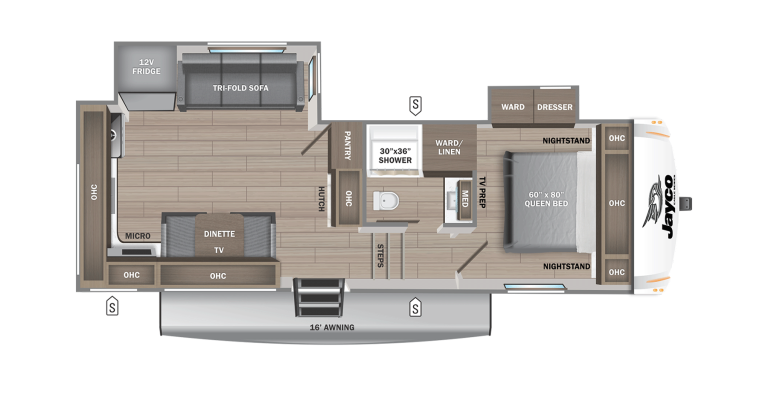 2026 Jayco Eagle SLE FW 24MLE Floorplan