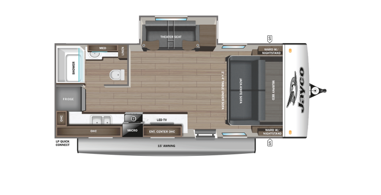 2026 Jayco Jay Feather 19MRK Floorplan