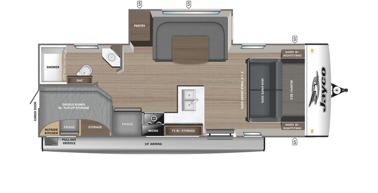 2026 Jayco Jay Feather 21MBH Floorplan