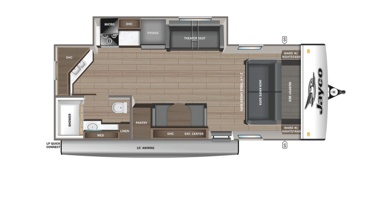 2026 Jayco Jay Feather 21MML Floorplan