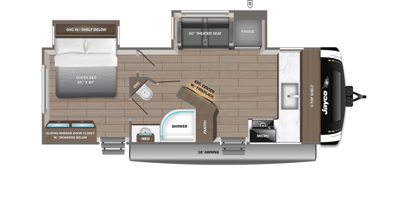 2026 Jayco Jay Feather 24FK Floorplan