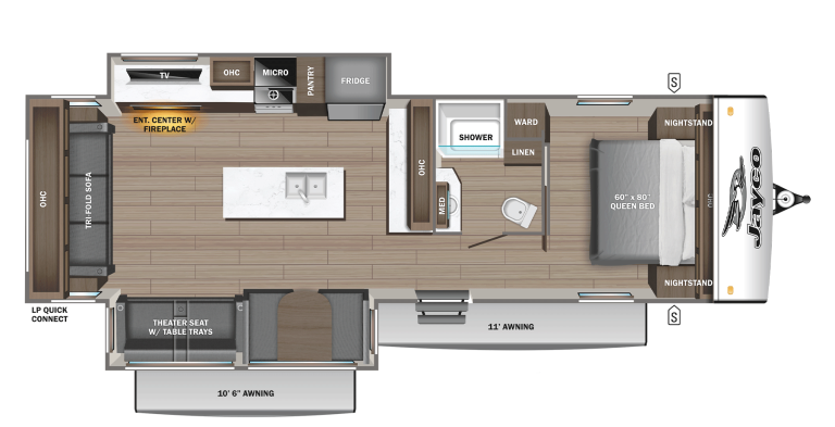 2026 Jayco Jay Feather 32RL Floorplan