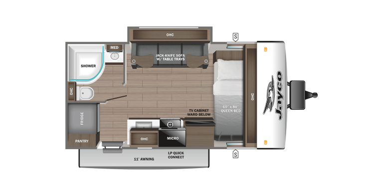 2026 Jayco Jay Feather Air 16FBS Floorplan