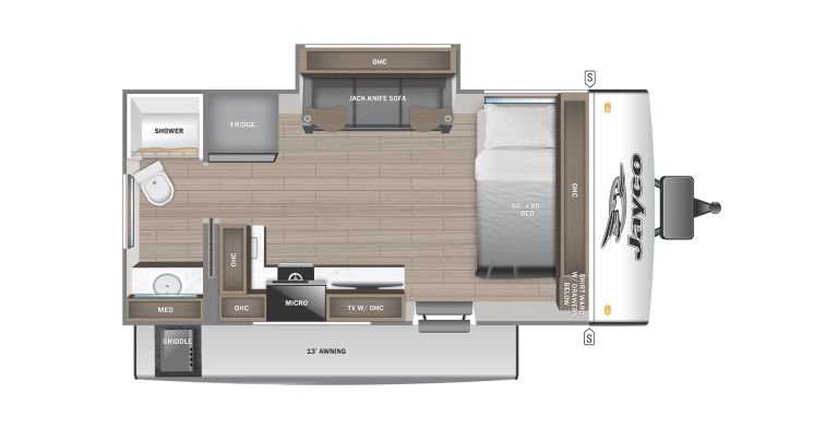 2026 Jayco Jay Feather Air 16RB Floorplan