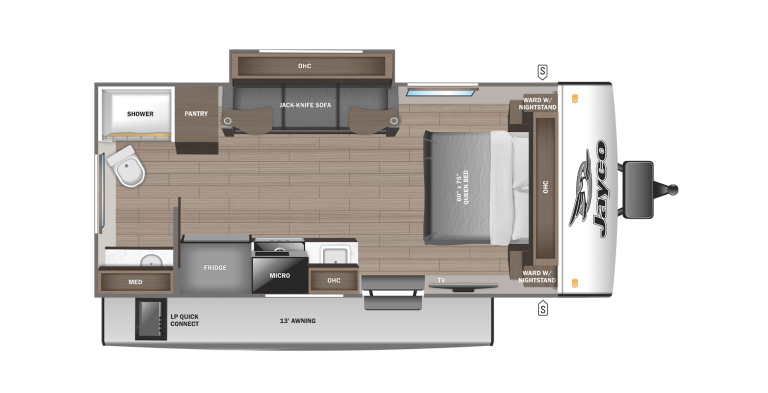 2026 Jayco Jay Feather Air 18FBS Floorplan