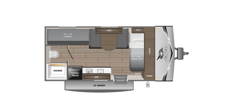 2026 Jayco Jay Flight SLX 170BH - Sport Edition Floorplan