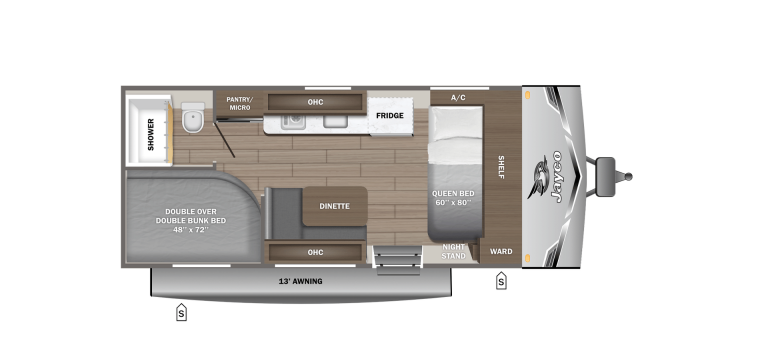 2026 Jayco Jay Flight SLX 172DB Floorplan