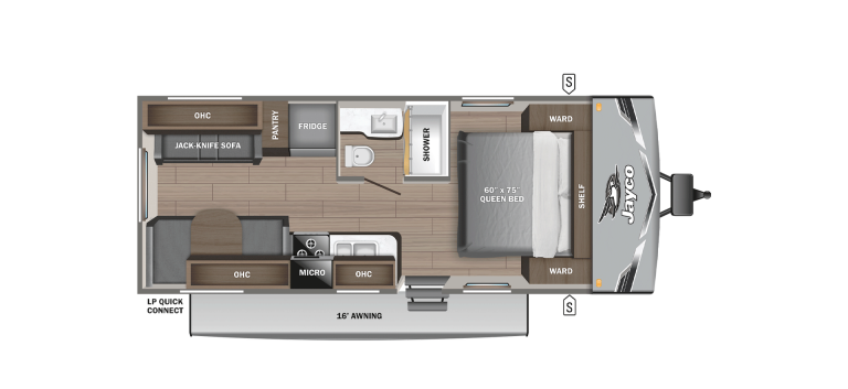 2026 Jayco Jay Flight SLX 210QB Floorplan