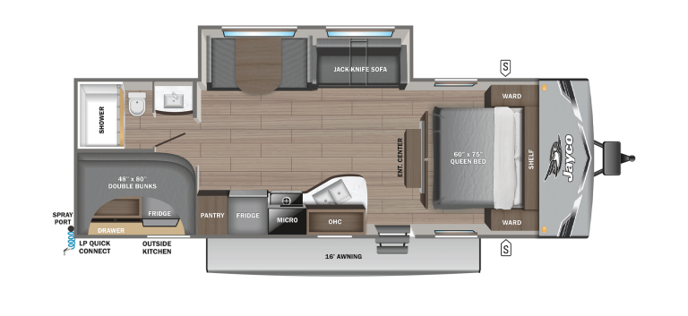 2026 Jayco Jay Flight SLX 261BHS Floorplan