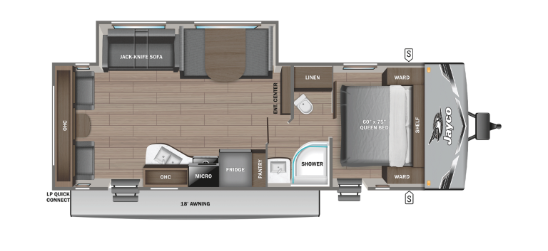 2026 Jayco Jay Flight SLX 262RLS Floorplan