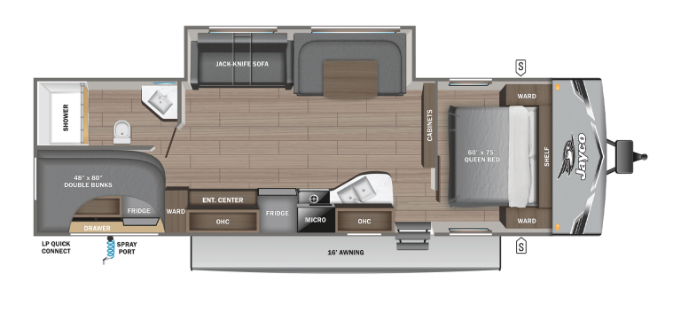 2026 Jayco Jay Flight SLX 284BHS Floorplan