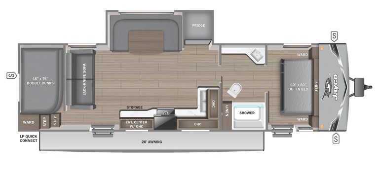 2026 Jayco Jay Flight SLX 287BHS Floorplan