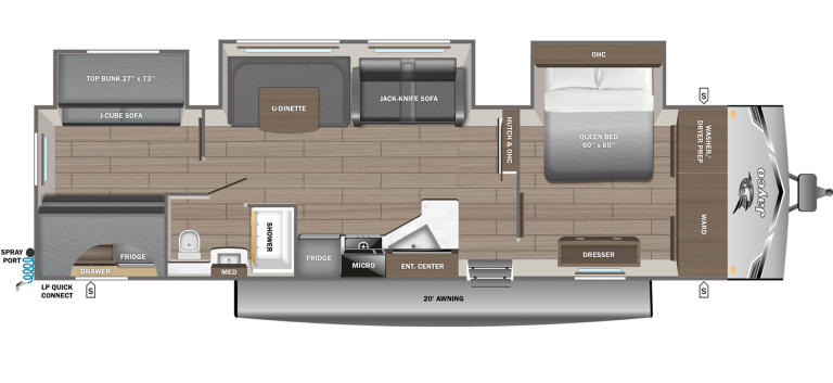2026 Jayco Jay Flight SLX 325BHT Floorplan