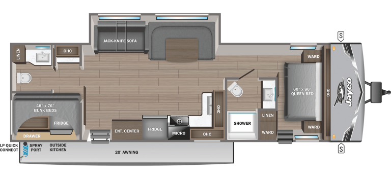 2026 Jayco Jay Flight SLX 330TBS Floorplan