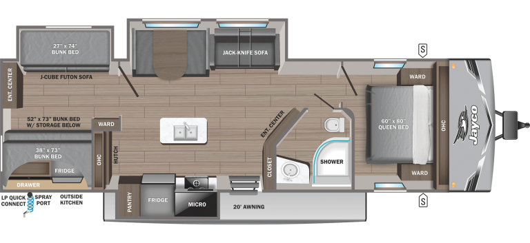 2026 Jayco Jay Flight SLX 333BTS Floorplan