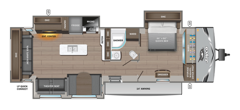 2026 Jayco Jay Flight SLX 334RTS Floorplan