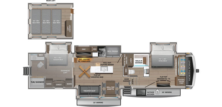 2026 Jayco North Point 390CKDS Floorplan