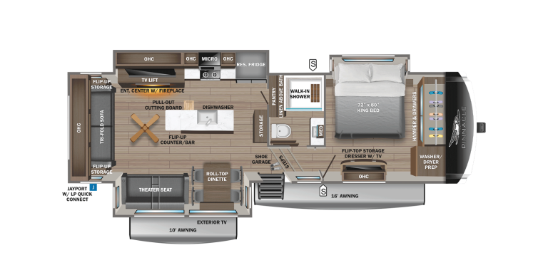 2026 Jayco Pinnacle 32RLTS Floorplan