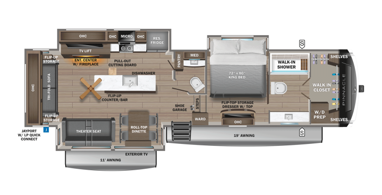 2026 Jayco Pinnacle 36FBTS Floorplan