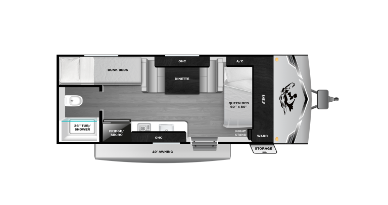 2026 Open Range Colt 17BH Floorplan