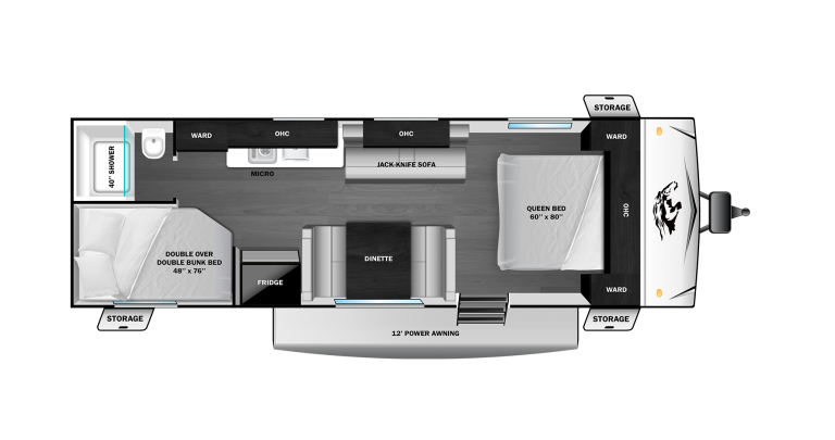 2026 Open Range Colt 25BH - CTR Edition Floorplan