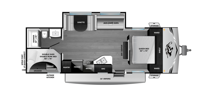 2026 Open Range Colt 26DBS Floorplan
