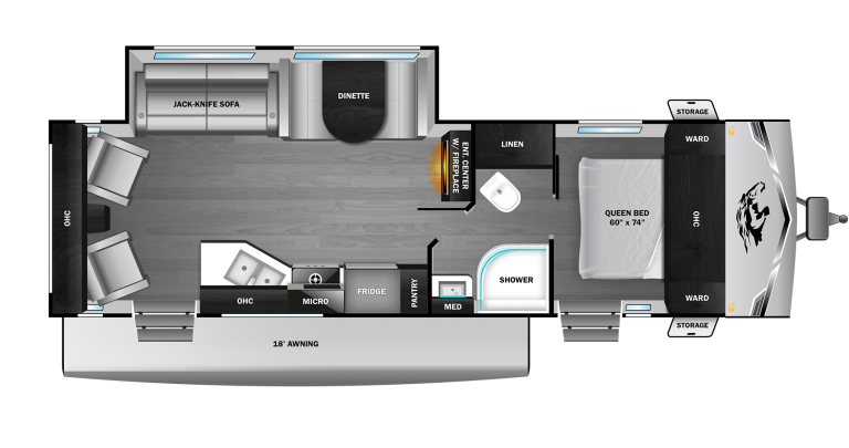 2026 Open Range Colt 26RCS Floorplan