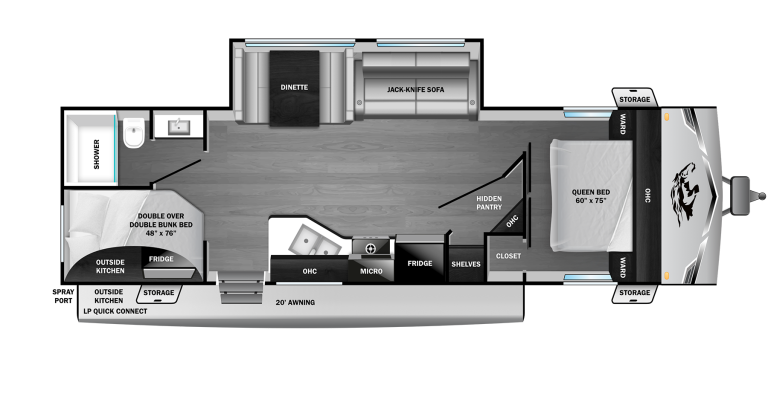 2026 Open Range Colt 27BPS Floorplan