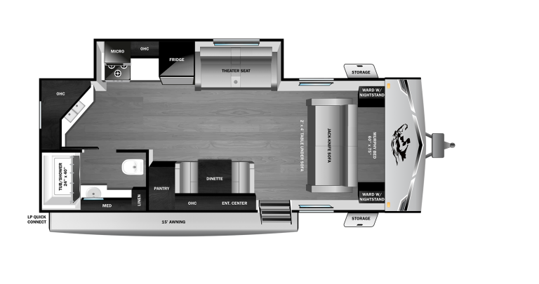 2026 Open Range Range Lite 211RKM Floorplan