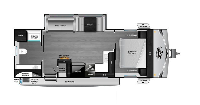 2026 Open Range Range Lite 250RBL Floorplan