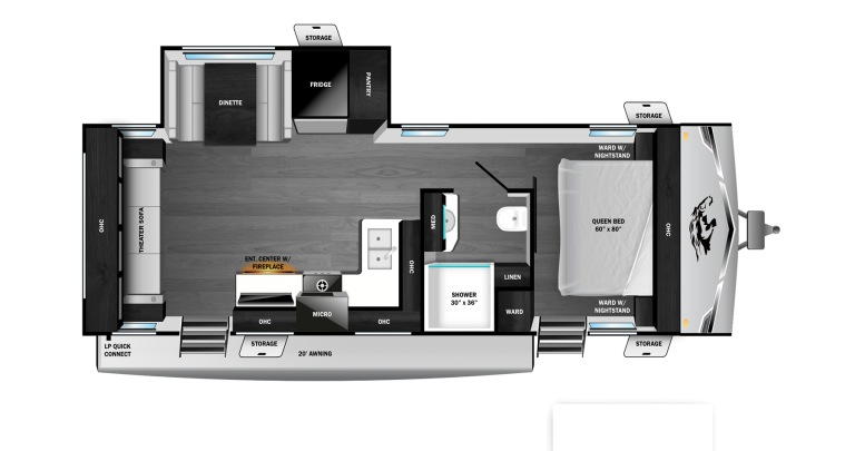 2026 Open Range Range Lite 260RLL Floorplan